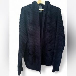 Moon Collection Black Knit Cardigan